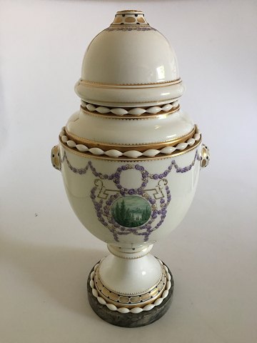 Bing & Grondahl Unique lidded vase by Emma Krogsbøll and Hans Tegner from 
1914-1915