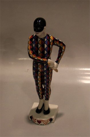 Aluminia Figurine 466-514 Tivoli figurine: Harlekin 23 cm Rasmus Harboe 1906 
Harlequin