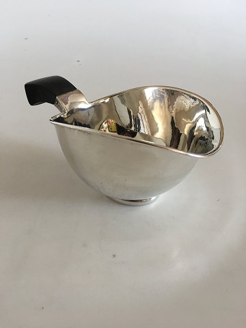 Aage Weimar Small Sauce Pitcher in Silver with Wooden Handle