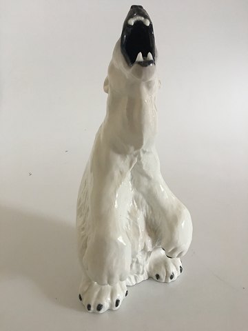 Royal Copenhagen Polar Bear Figurine Unique Signed by C.F. Liisberg September 
1901