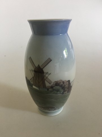 Bing & Grondahl Vase with Mill Motif No. 695/5420