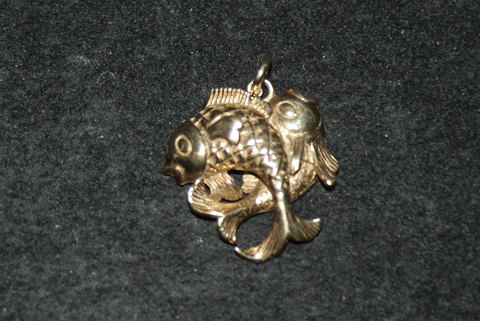 Zodiac "Fish" Pendant in Sterling Silver