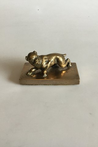 Paperweights of Bronze with Dog