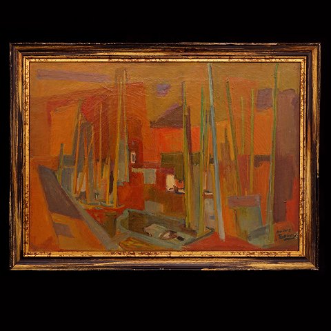 Pierre André Bouey, 1898-1976, From the artist's 
studio. Signed. Oil on canvas. Visible size: 
45x64cm. With frame: 54x73cm