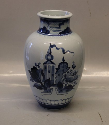 Aluminia Faience Blue Tranquebar 4011-1202 Vase 25 cm
