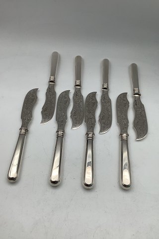 Set of 8 Fish Knifes in 84 Russian Silver Moscow