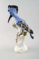 Rare Meissen figure of exotic bird porcelain.