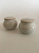 Bing & Grondahl Glazed Stoneware "Coppelia" Salt and Pepper Set