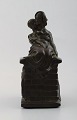 Hans Kongslev for Tinos, the shepherdess and the chimney sweeper after H. C. 
Andersen, patinated pewter.