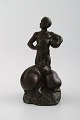 Hans Kongslev for Tinos, The Swineherd by H. C. Andersen, patinated pewter.