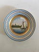 Bing & Grondahl Plate with Ship Motif and Gold Pattern