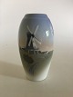 Bing & Grondahl Vase with Mill Motif No. 1302/6251