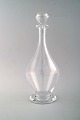 Swedish art glass Art Deco decanter with stopper, 1940 / 50s.
