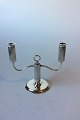 Danam Antik 
presents: 
Georg 
Jensen 
Candelabra with 
2 arms in 
Sterling Silver 
by Sigvard 
Bernadotte no. 
855D