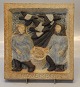 B&G Art Pottery B&G 7111 November relief  23,5 cm, Karl Otto Johansen

