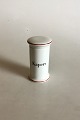 Bing & Grondahl Kapers (Caper) Spice Jar No 497 from the Apothecary Collection