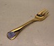 Georg Jensen Annual Fork 1980 Gold Plated Sterling Silver  "Chicory"