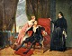 Pegasus – Kunst 
- Antik - 
Design 
presents: 
Borrel, 
Anna Rimbault 
(19th century) 
Historic scene 
with three 
people.