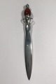 Georg Jensen Sterling Silver Large Letter Opener No 196 with Carnelian Top