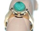 Antik Huset 
presents: 
Gold ring 
with green 
stone 14 Karat
Size 50
