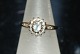 Antik Huset 
presents: 
9 Carat 
Gold ring with 
Diamonds and 
Aquamarine
Size 57