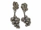 Antik K 
presents: 
Georg 
Jensen sterling 
silver
Ear clips with 
grapes