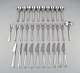 L'Art presents: 
Rare Georg 
Jensen Koppel 
cutlery. Dinner 
service in 
sterling silver 
for 10 people.
