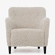 Roxy Klassik 
presents: 
Birte 
Iversen / A.J. 
Iversen
Reupholstered 
armchair in 
light lambskin 
and dark ...