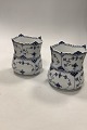 Danam Antik 
presents: 
Pair of 
Royal 
Copenhagen Blue 
Fluted Half 
Lace Selleri 
Pots / Vases No 
627