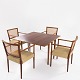 Roxy Klassik 
presents: 
Danish 
cabinetmaker
Game table set 
with table and 
four matching 
armchairs in 
mahogany ...