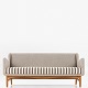 Roxy Klassik 
presents: 
Finn Juhl 
/ Søren 
Willadsen
Reupholstered 
3-seater sofa 
with Halk 
stripe/ Toto, 
Box: ...