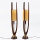 Roxy Klassik 
presents: 
John Keal 
/ Modeline
A pair of 
floor lamps in 
walnut and 
brass.
1 set in stock
Good, ...