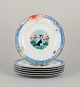 L'Art presents: 
Rosina 
Wachtmeister 
for Goebel, 
Germany. Six 
dinner plates 
with cat 
motifs.