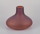 L'Art presents: 
Salviati, 
Murano. Large 
vase in brown 
mouth-blown art 
glass.