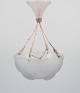 L'Art presents: 
René 
Lalique, 
"Dahlias" 
Ceiling 
lamp/pendant 
lamp with 
matching 
canopy.