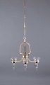 L'Art presents: 
Erik 
Höglund 
(1932–1998) for 
Kosta Boda.
Six-armed 
chandelier in 
brass.