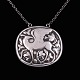 Bestik.dk 
presents: 
Georg 
Jensen. 
Sterling Silver 
Pendant / 
Necklace #100.