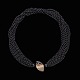 Bestik.dk 
presents: 
Richard 
Aaboe - 
Denmark. 
Sterling Silver 
Necklace with 
14k Gold and 
Diamond.