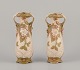 L'Art presents: 
Royal Dux, 
Czech Republic.
A pair of Art 
Nouveau vases 
in porcelain.