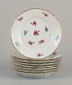 L'Art presents: 
Eight 
German lunch 
plates in 
porcelain.