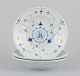 L'Art presents: 
Bing & 
Grøndahl Blue 
Fluted.
Three large 
deep plates 
with different 
monograms.