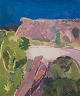 L'Art presents: 
Eric 
Julius 
(1920-1995), 
Swedish artist. 
Oil on canvas.
Swedish 
landscape with 
cliffs.