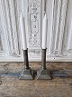 Pair of 19th 
century tin 
candlesticks
