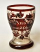German Hanke 
glass mug, 19th 
century.