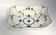 Lundin Antique 
presents: 
Royal 
Copenhagen. 
Blue fluted, 
plain. Square 
bowl. Model 26. 
Width 21 cm. (1 
quality)