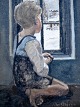 Pegasus – Kunst 
- Antik - 
Design 
presents: 
Aigens, 
Christian (1870 
- 1940) 
Denmark: Boy at 
the window