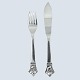 Antik 
Damgaard-
Lauritsen 
presents: 
Evald 
Nielsen; Fish 
cutlery in 
silver for 12 
persons, 24 
pieces