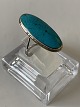 Antik Huset 
presents: 
Silver 
ring with 
turquoise
Stamped 925S
Size 55