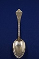 Antique Rokoko Danish solid silver flatware, soup spoons 22cm
