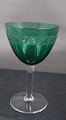 Ejby glassware by Holmegaard, Denmark. Green white 

wine glasses 11.8cm